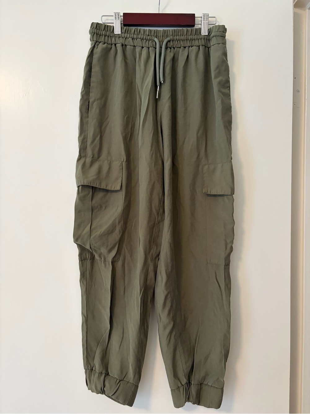 Zara Olive Green Cargo Joggers